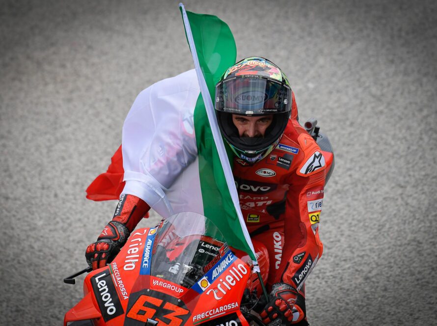 Francesco Bagnaia, vainqueur du GP de Saint-Marin de MotoGP