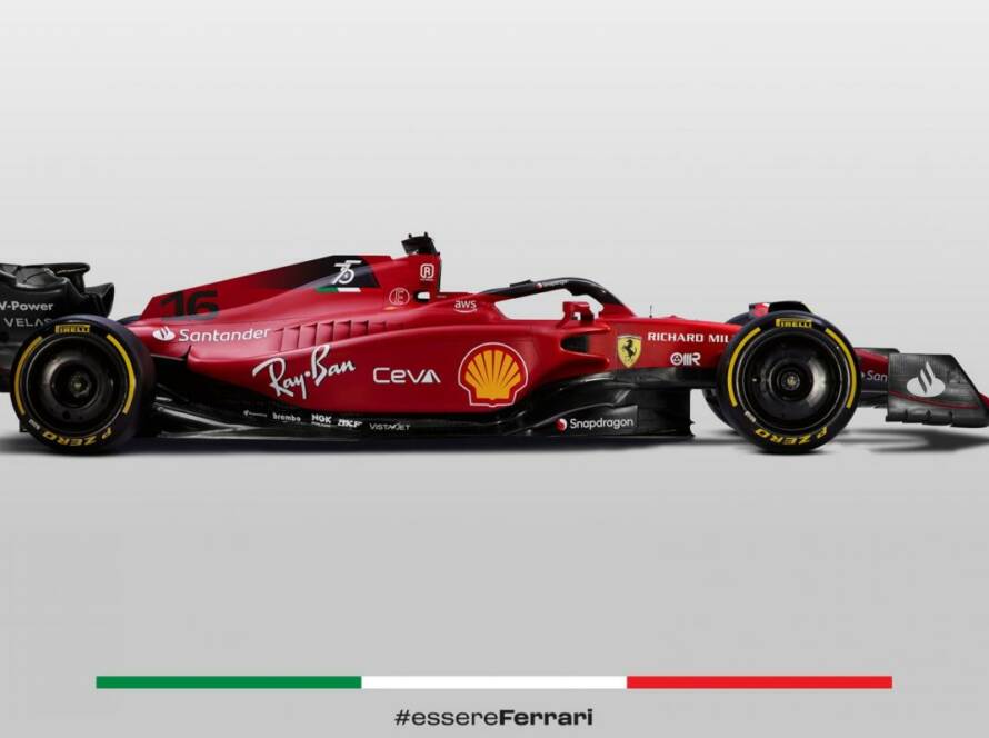La Ferrari F1-75 de la saison 2022 de Formule 1